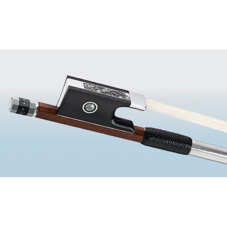 Doerfler Cello Bow - 22 Pernambuco Wood - Genuine Silver Trimming - Master Bow - Round