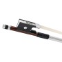 Doerfler Violin Bow - 20 Pernambuco Wood - Genuine Silver Trimming - Master Bow - Round