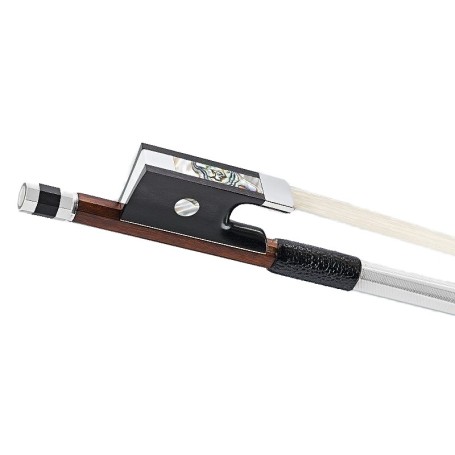 Doerfler Violin Bow - 20a Pernambuco Wood - Genuine Silver Trimming - Master Bow - Octagonal