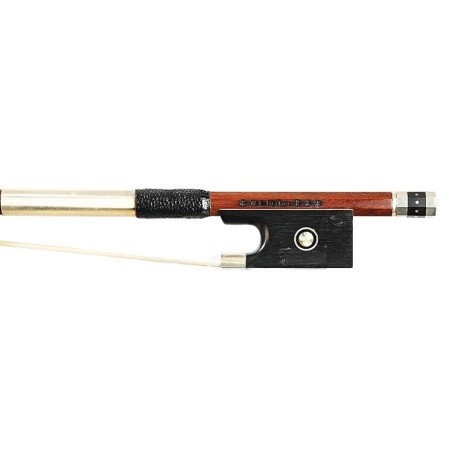 Doerfler Violin Bow - 22 Pernambuco Wood - Genuine Silver Trimming - Master Bow - Round