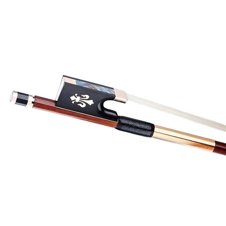 Doerfler Violin Bow - 200 Pernambuco Wood - Genuine Gold Trimming - Master Bow - Round